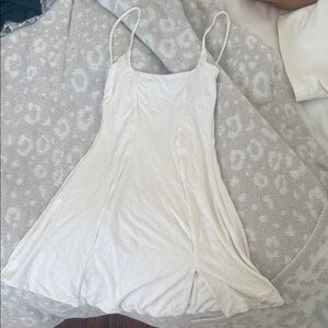 Oh Polly Cream Spaghetti Strap dress